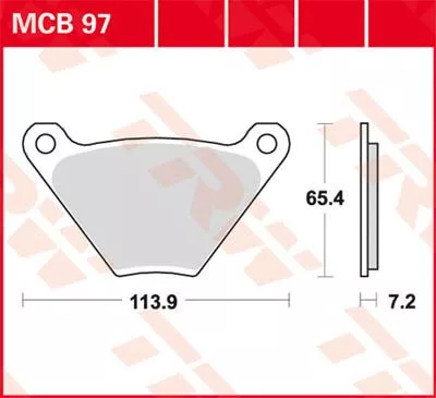 Plăcuțe frână organice TRW MCB97
