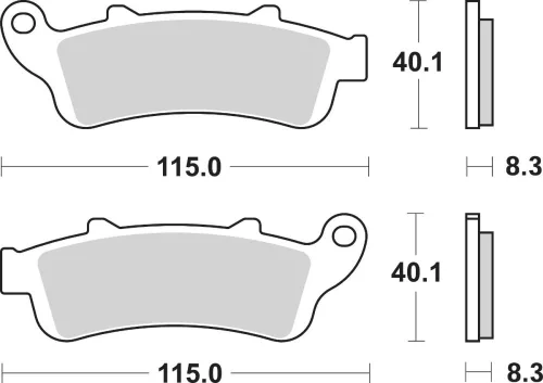 Plăcuțe frână ceramice SBS 735HS