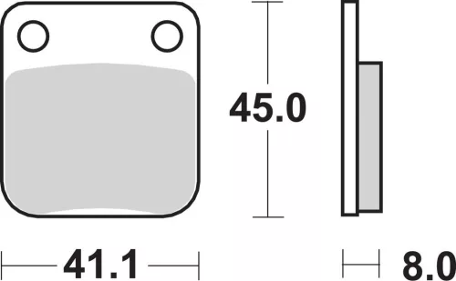 Plăcuțe frână ceramice SBS 536SI