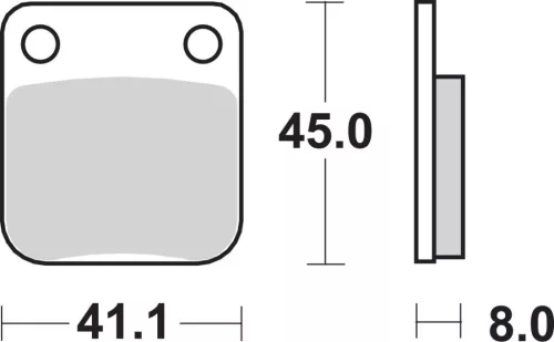 Plăcuțe frână ceramice SBS 536SI