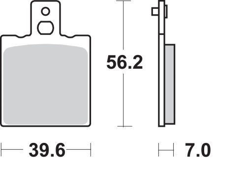 Plăcuțe frână ceramice SBS 519LS