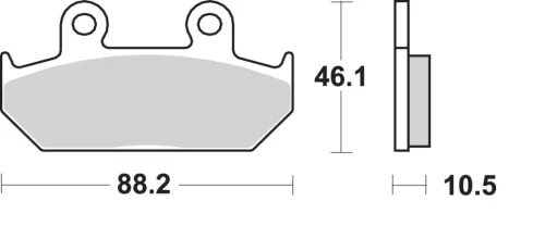 Plăcuțe frână ceramice SBS 647HS