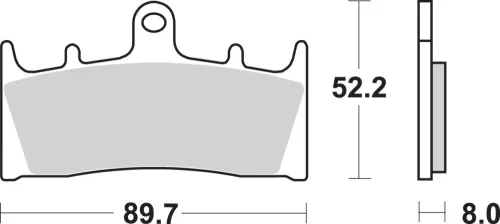 Plăcuțe frână ceramice SBS 686HS