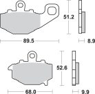 Sbs Placute Frana Sint Rear 687Ls