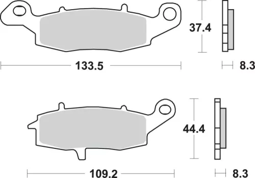 Plăcuțe frână ceramice SBS 704HS