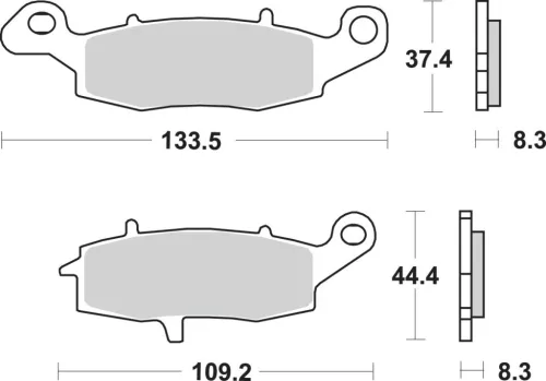 Plăcuțe frână ceramice SBS 704HS