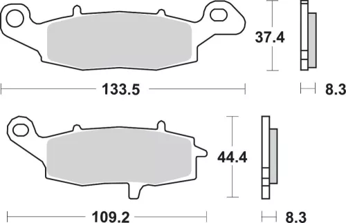 Plăcuțe frână ceramice SBS 705HS