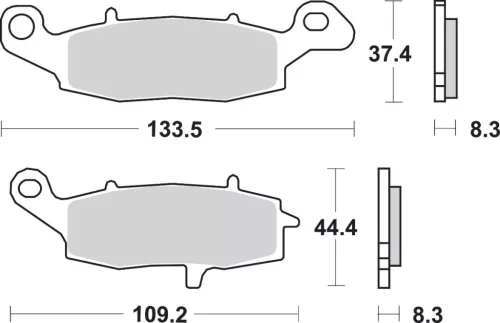 Plăcuțe frână ceramice SBS 705HS