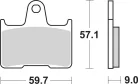 Plăcuțe frână ceramice SBS 765LS