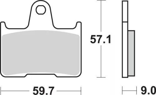 Plăcuțe frână ceramice SBS 765LS