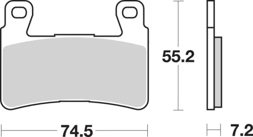 Plăcuțe frână ceramice SBS 734HS