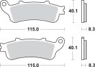 Sbs Placute Frana Sint Rear 736Ls