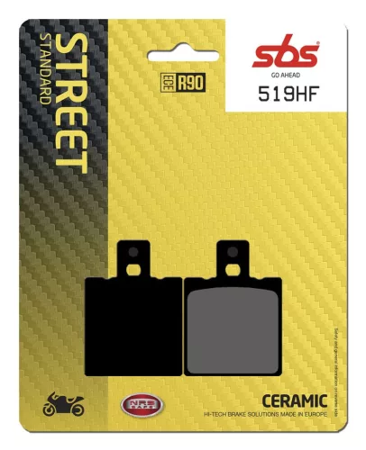 Plăcuțe frână ceramice SBS 519HF