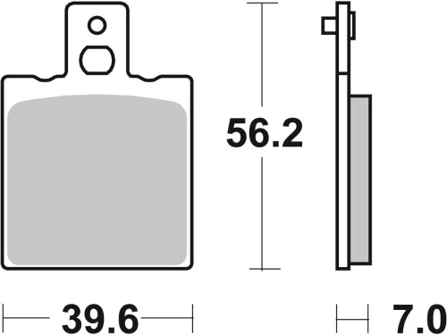 Plăcuțe frână ceramice SBS 519HF