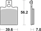 Plăcuțe frână ceramice SBS 519HF