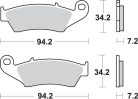 Sbs Placute Frana Car/Cer 694Hf