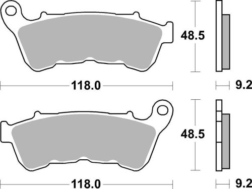 Plăcuțe frână ceramice SBS 934H.HF
