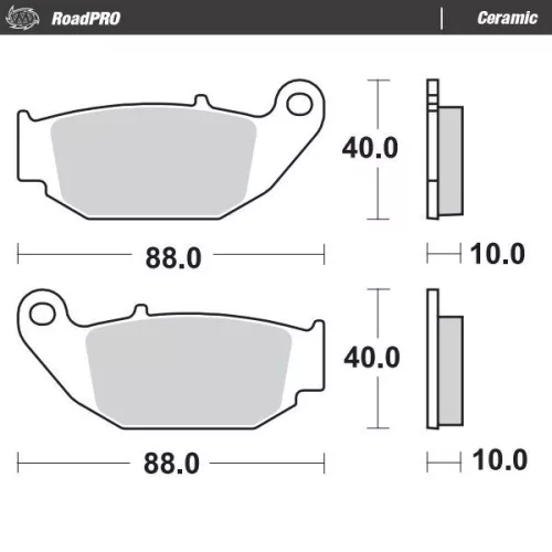 Plăcuțe frână ceramice MOTO-MASTER 410604