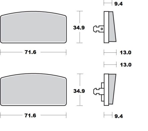 Placute frana MOTO-MASTER Ceramic 411004