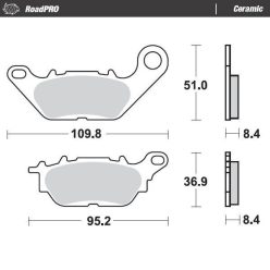 Moto-Master Placute Frana Ceramic 413004