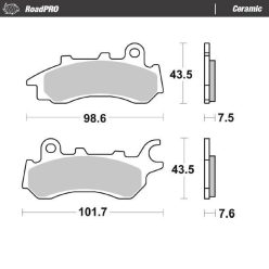 Moto-Master Placute Frana Ceramic 413604