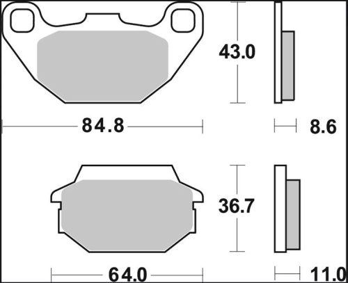 Plăcuțe frână Brembo carbon-ceramice CC față/spate 07022