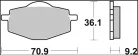 Plăcuțe frână Brembo carbon-ceramice CC față/spate 07039