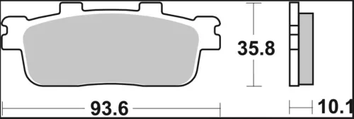 Plăcuțe frână Brembo carbon-ceramice CC față/spate 07040