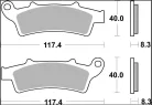 Plăcuțe frână Brembo carbon-ceramice CC față 07045
