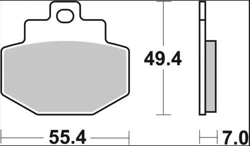Plăcuțe frână Brembo carbon-ceramice CC spate 07047