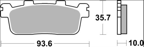 Plăcuțe frână Brembo carbon-ceramice CC spate 07069