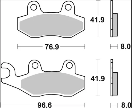 Plăcuțe frână Brembo carbon-ceramice CC față/spate 07076