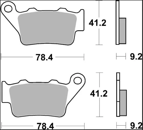 Plăcuțe frână Brembo carbon-ceramice CC spate 07082