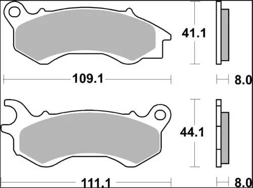 Plăcuțe frână Brembo carbon-ceramice CC față 07090