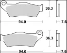 Plăcuțe frână Brembo carbon-ceramice CC față/spate 07001