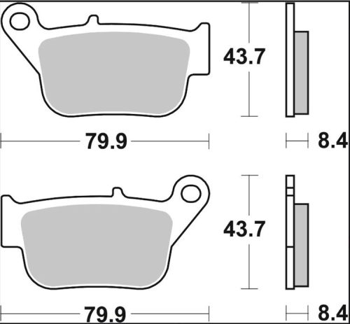 Plăcuțe frână Brembo carbon-ceramice CC spate 07109
