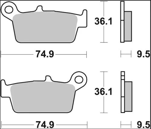 Plăcuțe frână Brembo carbon-ceramice CC spate 07HO2608