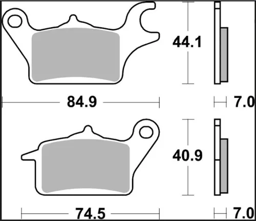 Plăcuțe frână Brembo carbon-ceramice CC față 07KA30CC