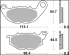 Plăcuțe frână Brembo carbon-ceramice CC față 07YA52CC