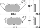Plăcuțe frână Brembo carbon-ceramice CC spate 07YA53CC