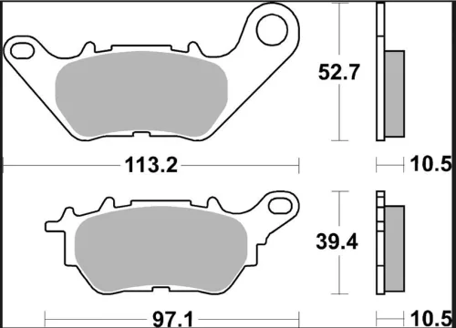 Plăcuțe frână Brembo carbon-ceramice CC spate 07YA53CC