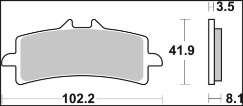 Plăcuțe frână Brembo ceramice față 07BB37RC