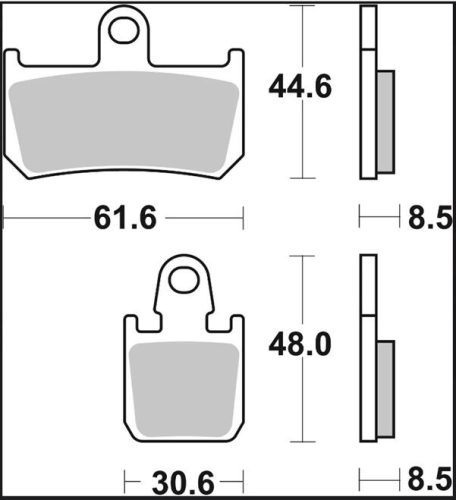 Plăcuțe frână Brembo ceramice față 07YA46RC
