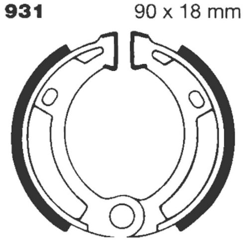 Ebc Brake Shoe Standard 931