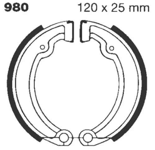 Saboți frână EBC 980