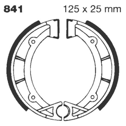 Ebc Brake Shoe Grooved 841G