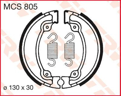 Brake-Shoes-Trw-Mcs805-Spate