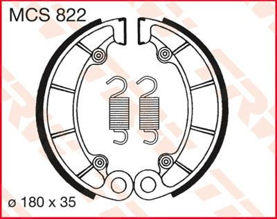 Brake-Shoes-Trw-Mcs822-Spate