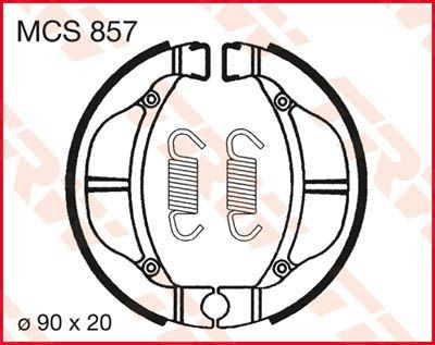 Brake-Shoes-Trw-Mcs857-Fata-Spate