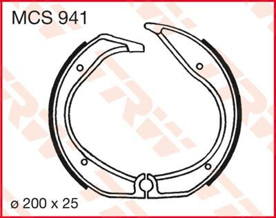 Brake Shoes Trw Mcs941 Mcs941